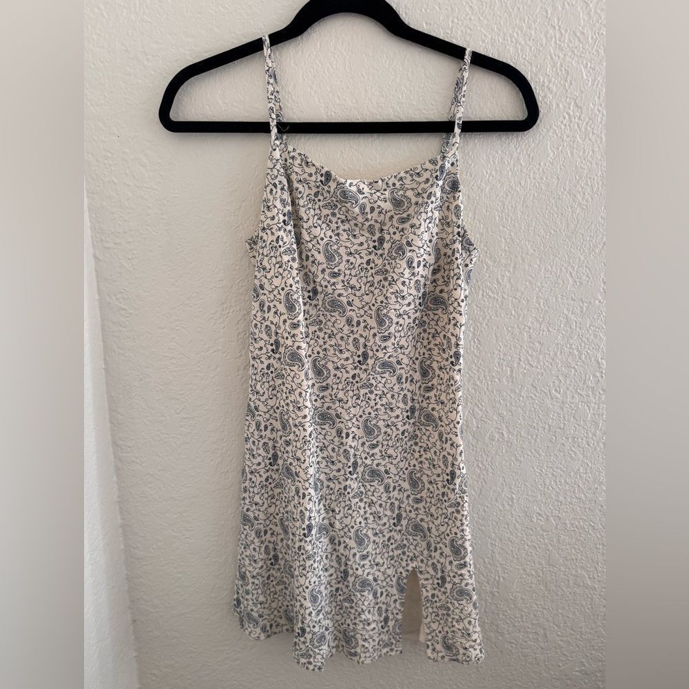 Princess Polly White and Blue Mini Dress